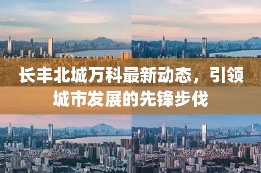 長豐北城萬科最新動態(tài)，引領城市發(fā)展的先鋒步伐
