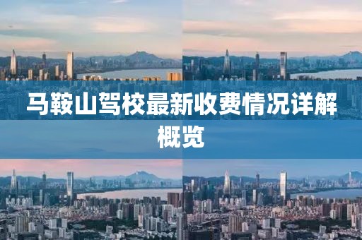 馬鞍山駕校最新收費(fèi)情況詳解概覽