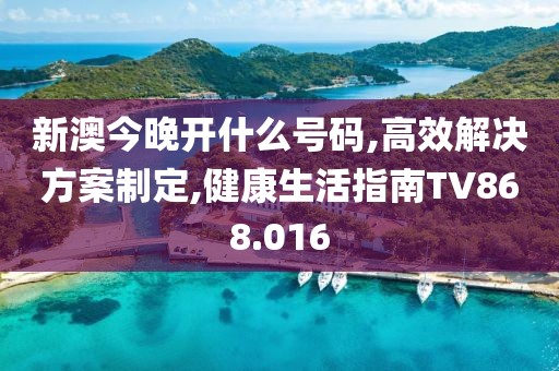 新澳今晚開什么號(hào)碼,高效解決方案制定,健康生活指南TV868.016