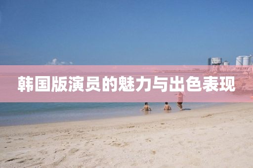 韓國(guó)版演員的魅力與出色表現(xiàn)