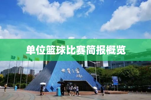 單位籃球比賽簡報概覽