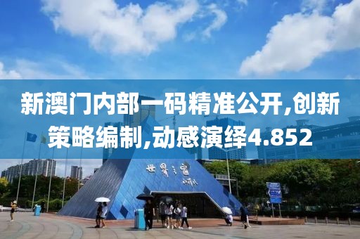 新澳門內(nèi)部一碼精準(zhǔn)公開,創(chuàng)新策略編制,動感演繹4.852