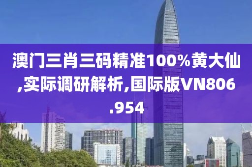 澳門三肖三碼精準100%黃大仙,實際調研解析,國際版VN806.954