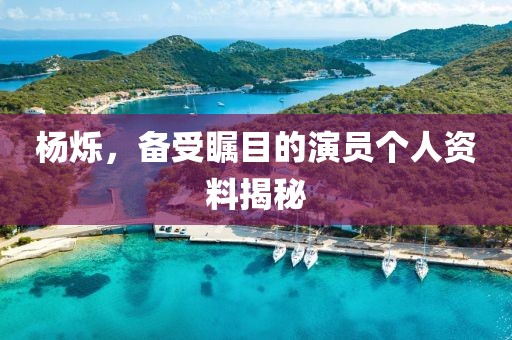 楊爍，備受矚目的演員個人資料揭秘