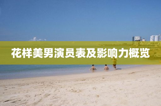 花樣美男演員表及影響力概覽