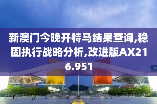 新澳門今晚開特馬結(jié)果查詢,穩(wěn)固執(zhí)行戰(zhàn)略分析,改進版AX216.951