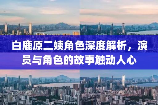 白鹿原二姨角色深度解析，演員與角色的故事觸動(dòng)人心