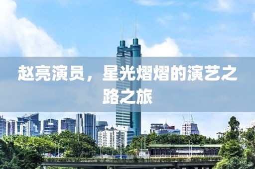 趙亮演員，星光熠熠的演藝之路之旅
