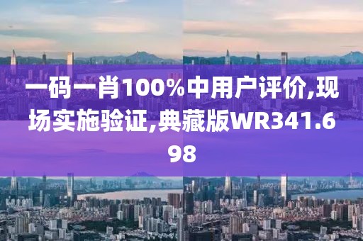 一碼一肖100%中用戶評(píng)價(jià),現(xiàn)場(chǎng)實(shí)施驗(yàn)證,典藏版WR341.698