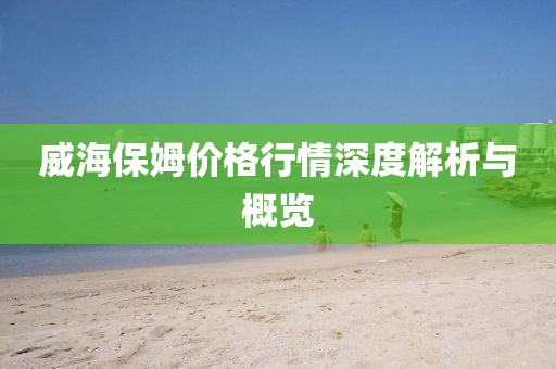 威海保姆價(jià)格行情深度解析與概覽
