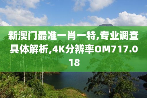 新澳門最準(zhǔn)一肖一特,專業(yè)調(diào)查具體解析,4K分辨率OM717.018