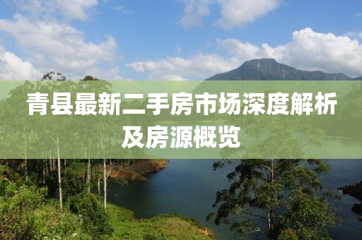青縣最新二手房市場(chǎng)深度解析及房源概覽