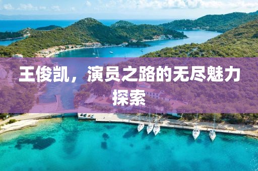 王俊凱，演員之路的無盡魅力探索
