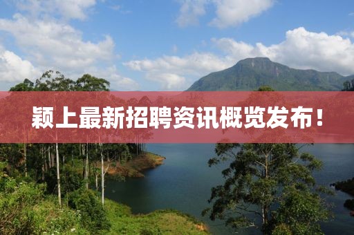 穎上最新招聘資訊概覽發(fā)布！
