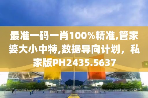 最準(zhǔn)一碼一肖100%精準(zhǔn),管家婆大小中特,數(shù)據(jù)導(dǎo)向計劃，私家版PH2435.5637