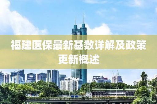 福建醫(yī)保最新基數(shù)詳解及政策更新概述