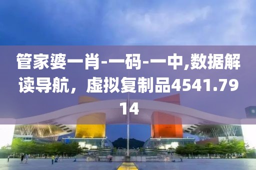 管家婆一肖-一碼-一中,數(shù)據(jù)解讀導航，虛擬復制品4541.7914