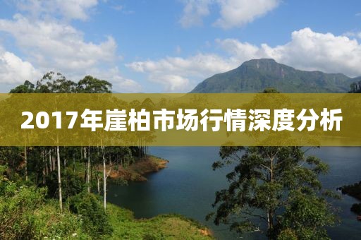 2017年崖柏市場行情深度分析
