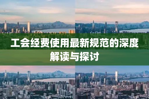工會經(jīng)費使用最新規(guī)范的深度解讀與探討