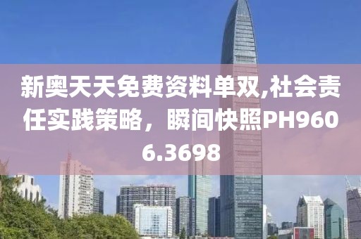 新奧天天免費資料單雙,社會責任實踐策略，瞬間快照PH9606.3698