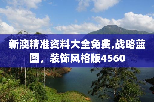 新澳精準資料大全免費,戰(zhàn)略藍圖，裝飾風格版4560