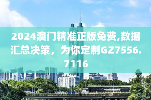 2024澳門(mén)精準(zhǔn)正版免費(fèi),數(shù)據(jù)匯總決策，為你定制GZ7556.7116