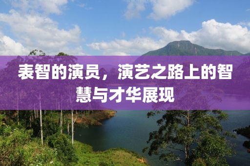 表智的演員，演藝之路上的智慧與才華展現(xiàn)