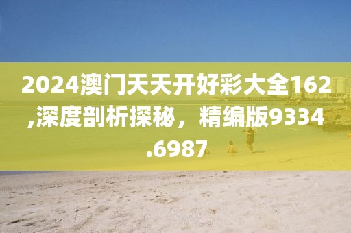 2024澳門天天開好彩大全162,深度剖析探秘，精編版9334.6987