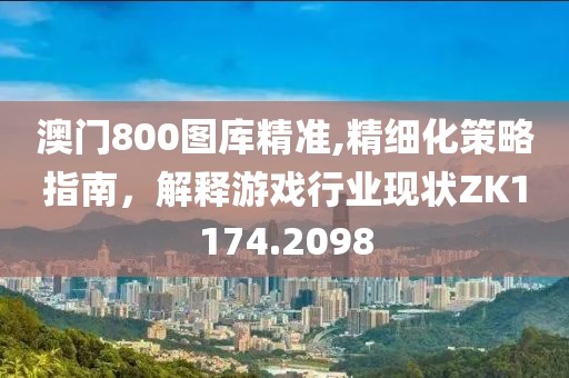 澳門800圖庫精準,精細化策略指南，解釋游戲行業(yè)現(xiàn)狀ZK1174.2098