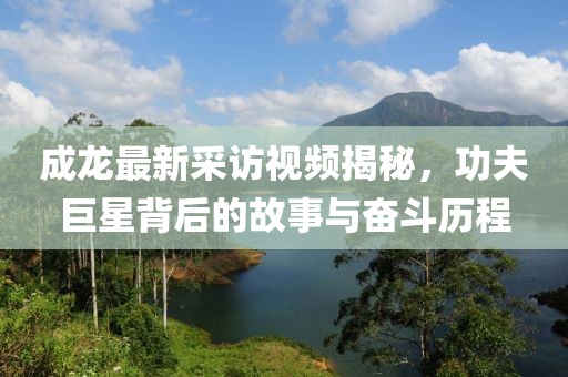 成龍最新采訪視頻揭秘，功夫巨星背后的故事與奮斗歷程