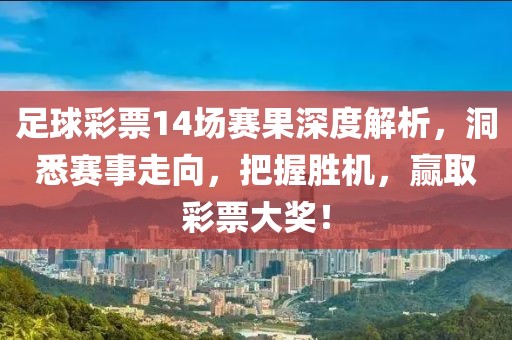 足球彩票14場(chǎng)賽果深度解析，洞悉賽事走向，把握勝機(jī)，贏取彩票大獎(jiǎng)！