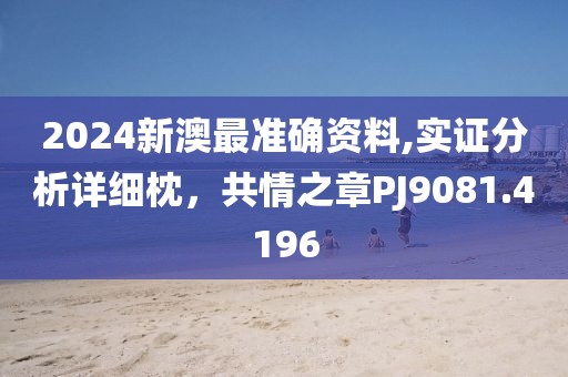 2024新澳最準(zhǔn)確資料,實證分析詳細(xì)枕，共情之章PJ9081.4196