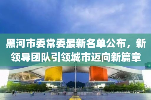 黑河市委常委最新名單公布，新領(lǐng)導(dǎo)團(tuán)隊(duì)引領(lǐng)城市邁向新篇章
