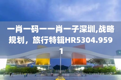 一肖一碼一一肖一子深圳,戰(zhàn)略規(guī)劃，旅行特輯HR5304.9591