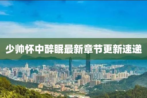 少帥懷中醉眠最新章節(jié)更新速遞