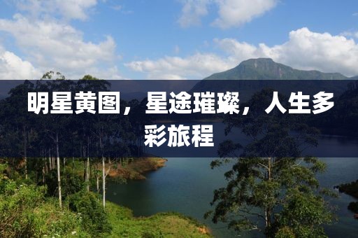 明星黃圖，星途璀璨，人生多彩旅程