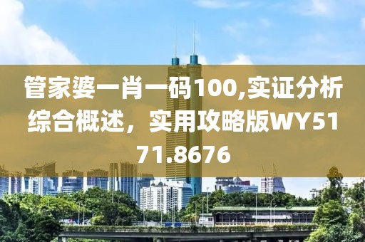 管家婆一肖一碼100,實(shí)證分析綜合概述，實(shí)用攻略版WY5171.8676