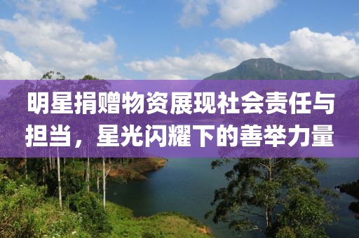 明星捐贈(zèng)物資展現(xiàn)社會(huì)責(zé)任與擔(dān)當(dāng)，星光閃耀下的善舉力量