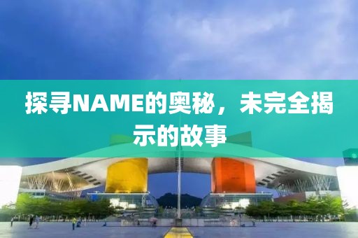探尋NAME的奧秘，未完全揭示的故事