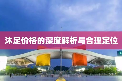 沐足價格的深度解析與合理定位