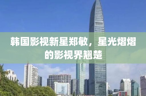 韓國(guó)影視新星鄭敏，星光熠熠的影視界翹楚