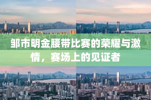 鄒市明金腰帶比賽的榮耀與激情，賽場上的見證者