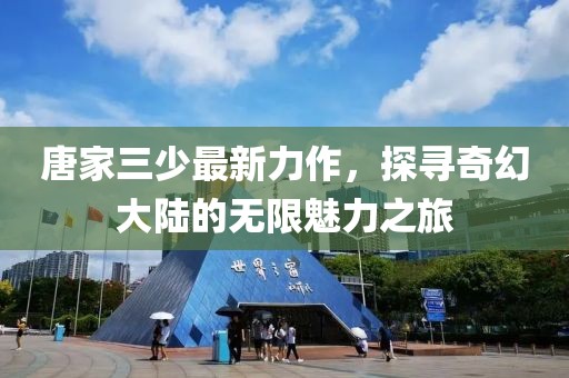 唐家三少最新力作，探尋奇幻大陸的無限魅力之旅