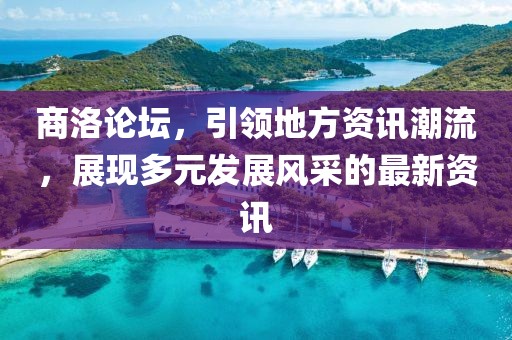 商洛論壇，引領地方資訊潮流，展現(xiàn)多元發(fā)展風采的最新資訊