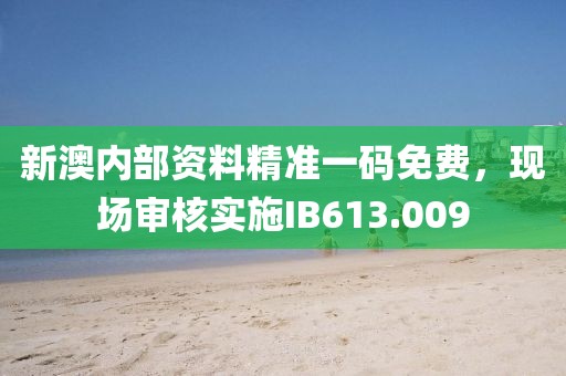 新澳內(nèi)部資料精準一碼免費，現(xiàn)場審核實施IB613.009