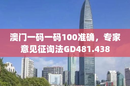 澳門一碼一碼100準(zhǔn)確，專家意見(jiàn)征詢法GD481.438