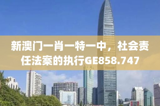 新澳門一肖一特一中，社會(huì)責(zé)任法案的執(zhí)行GE858.747