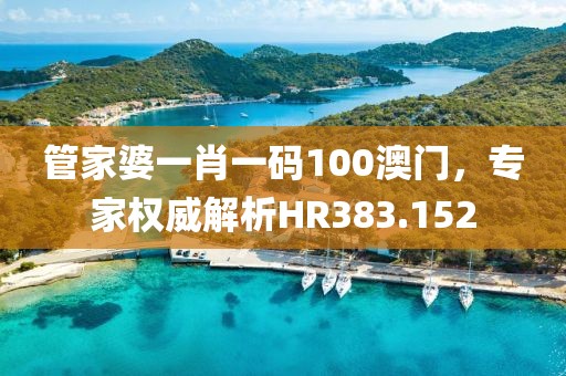 管家婆一肖一碼100澳門(mén)，專(zhuān)家權(quán)威解析HR383.152