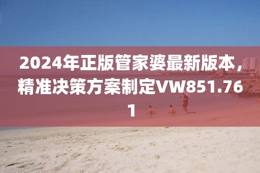 2024年正版管家婆最新版本，精準(zhǔn)決策方案制定VW851.761