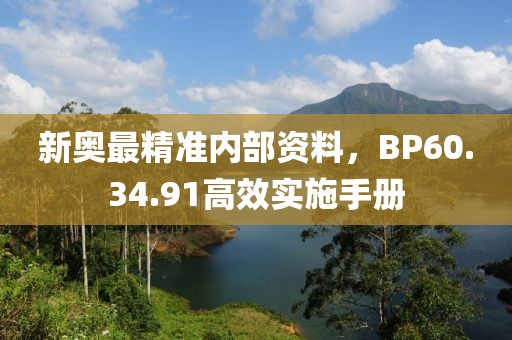 新奧最精準(zhǔn)內(nèi)部資料，BP60.34.91高效實(shí)施手冊